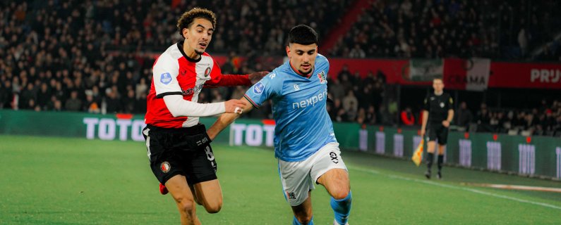 N.E.C. knokt zich naar verdienstelijk punt tegen Feyenoord